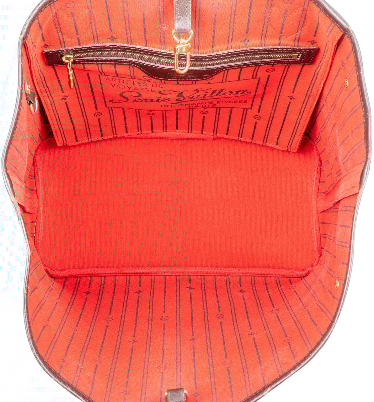 Louis Vuitton Louis Vuitton Damier Ebene Monogram Neverfull MM Shopper Handbag Bruin