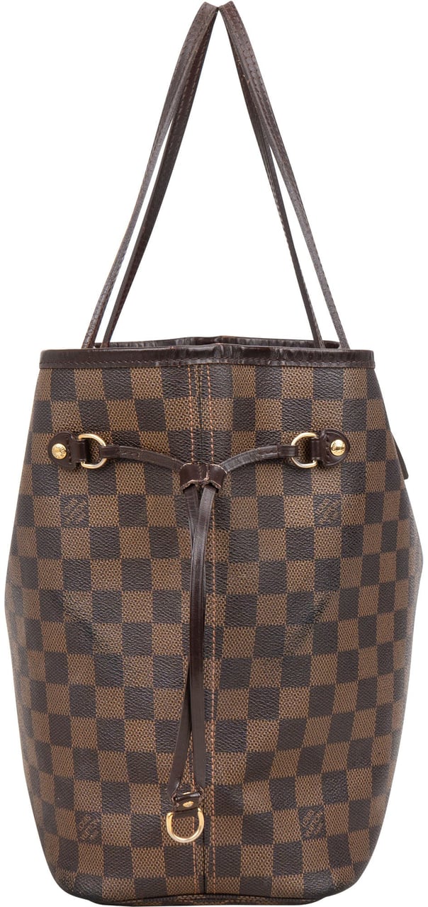 Louis Vuitton Louis Vuitton Damier Ebene Monogram Neverfull MM Shopper Handbag Bruin