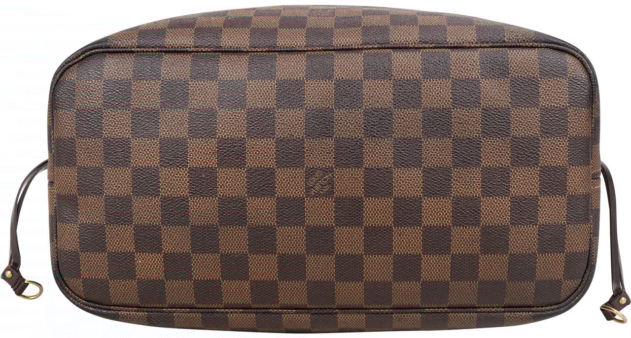 Louis Vuitton Louis Vuitton Damier Ebene Monogram Neverfull MM Shopper Handbag Bruin