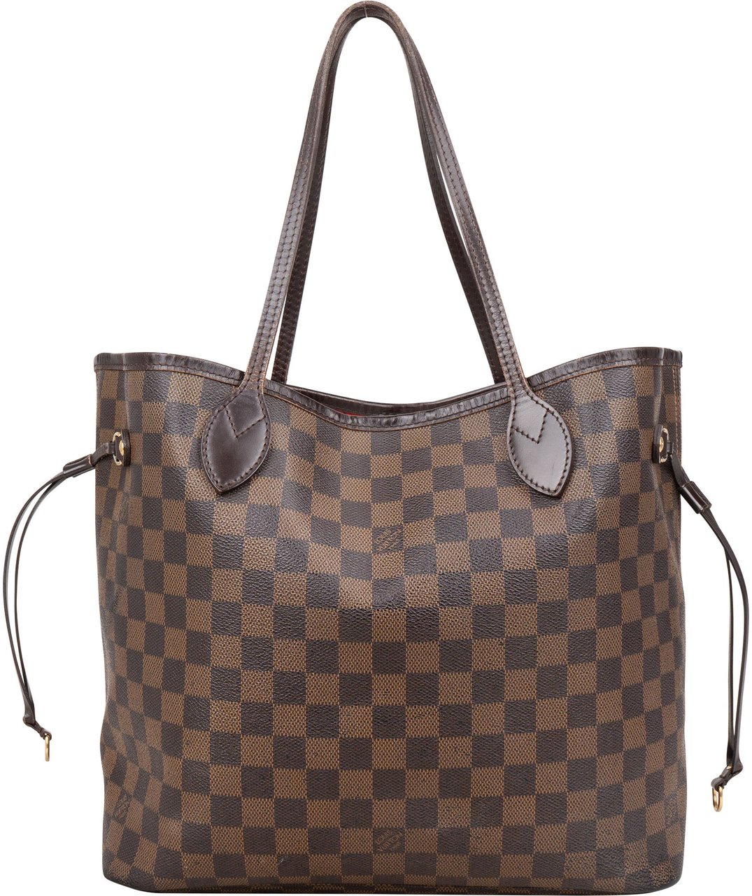Louis Vuitton Louis Vuitton Damier Ebene Monogram Neverfull MM Shopper Handbag Bruin