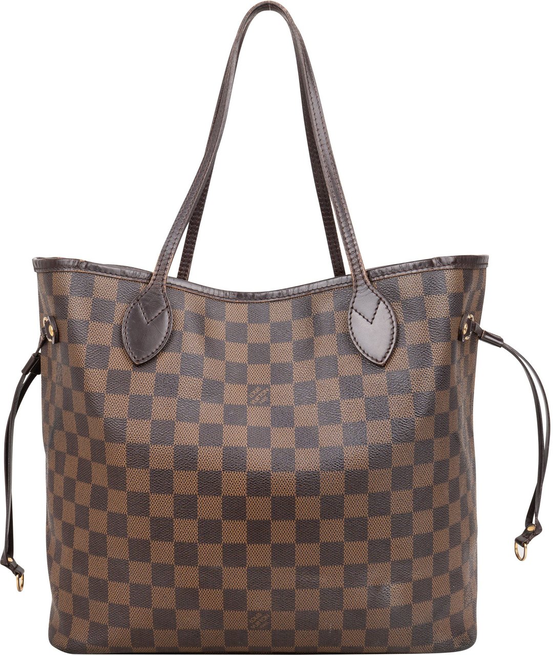 Louis Vuitton Louis Vuitton Damier Ebene Monogram Neverfull MM Shopper Handbag Bruin