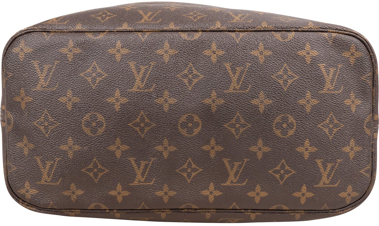 Louis Vuitton Louis Vuitton Canvas Monogram Neverfull MM Shopper Handbag Bruin