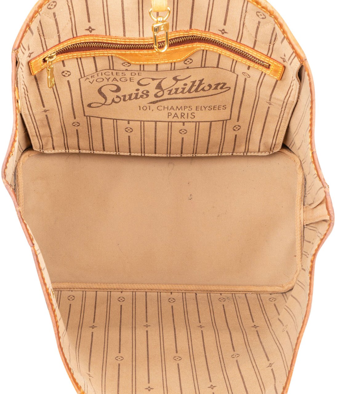 Louis Vuitton Louis Vuitton Canvas Monogram Neverfull MM Shopper Handbag Bruin