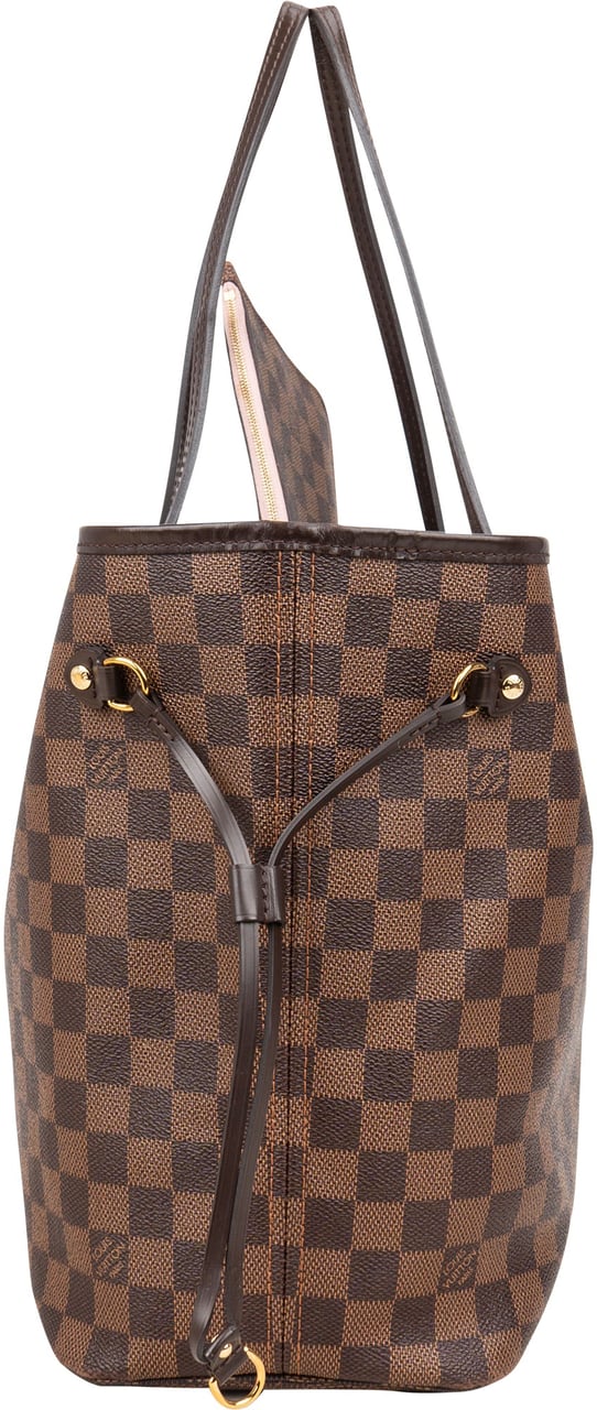 Louis Vuitton Damier Ebene Monogram Neverfull MM Shopper Handbag Bruin