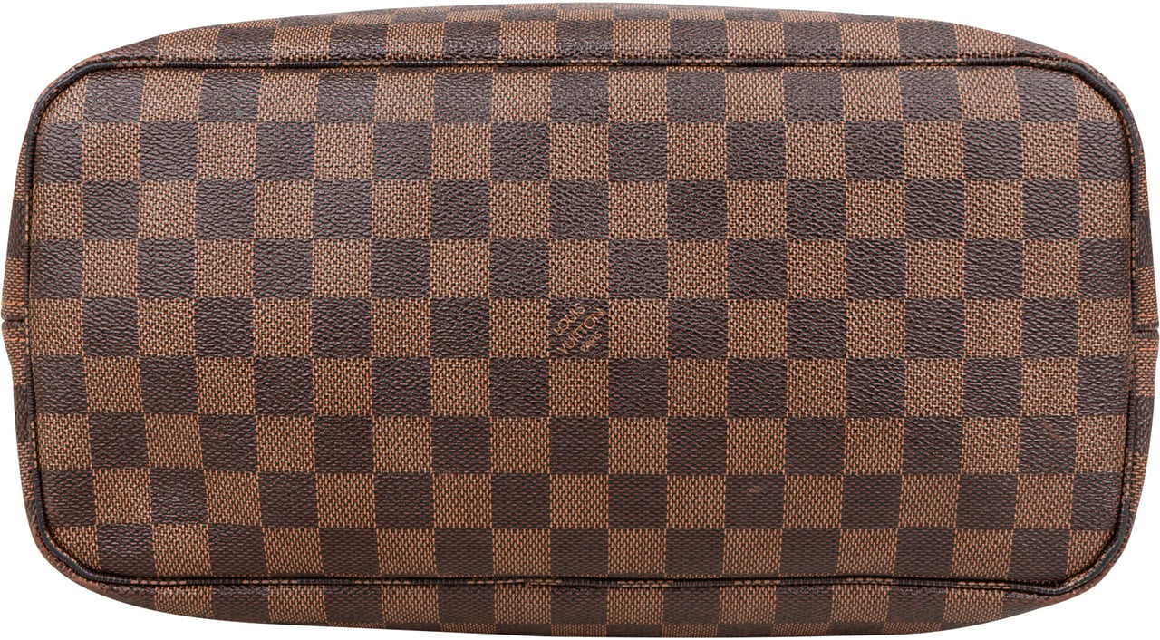Louis Vuitton Damier Ebene Monogram Neverfull MM Shopper Handbag Bruin