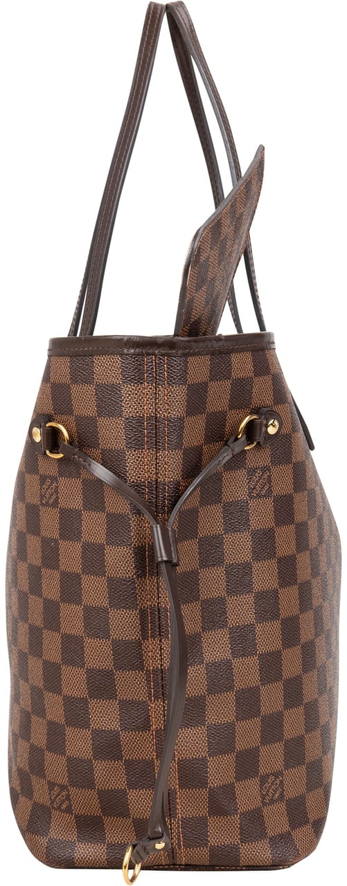 Louis Vuitton Damier Ebene Monogram Neverfull MM Shopper Handbag Bruin