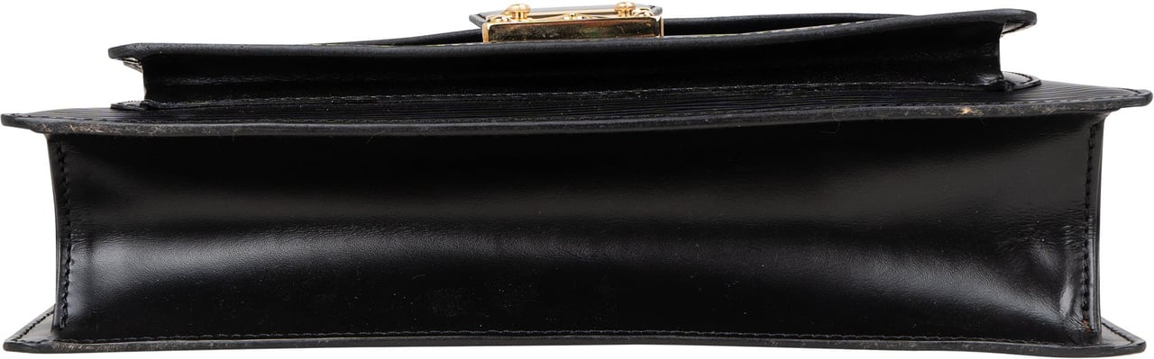Louis Vuitton Louis Vuitton Noir Epi Leather Monceau Handbag Zwart