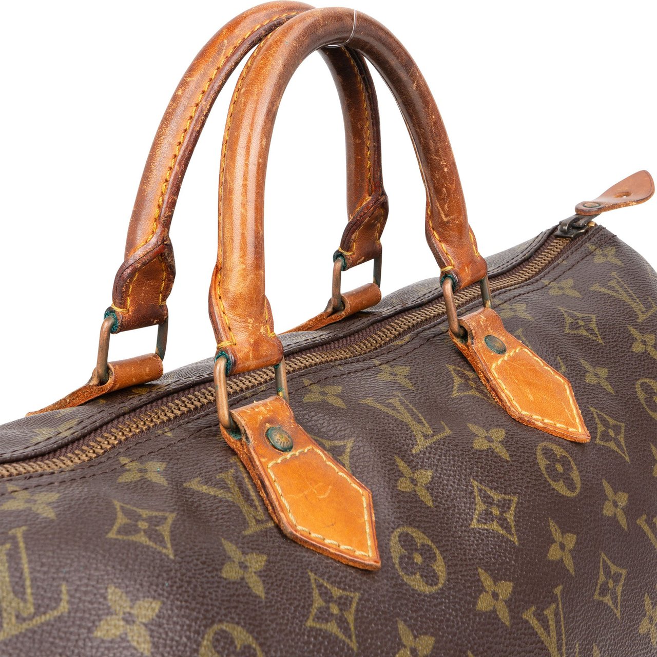 Louis Vuitton Louis Vuitton Canvas Monogram Speedy 40 Handbag Bruin