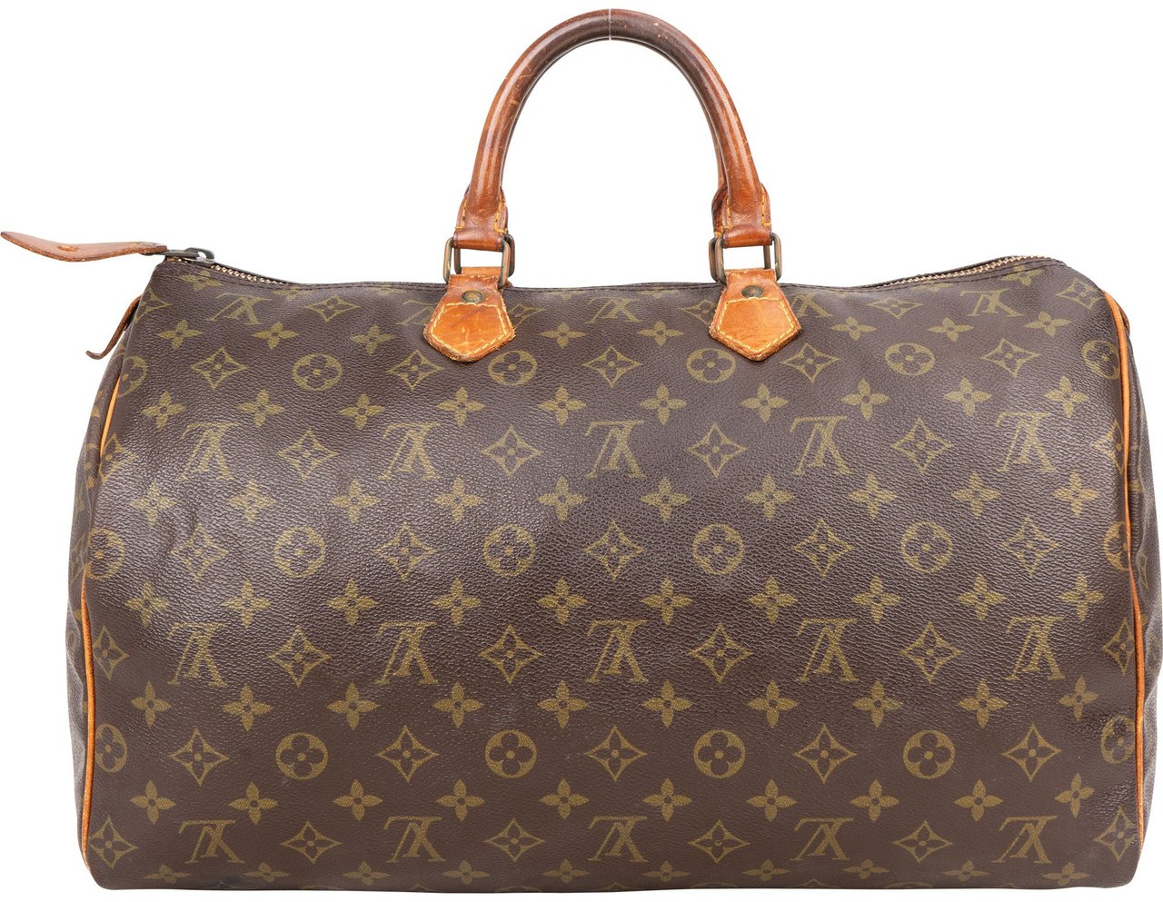 Louis Vuitton Louis Vuitton Canvas Monogram Speedy 40 Handbag Bruin