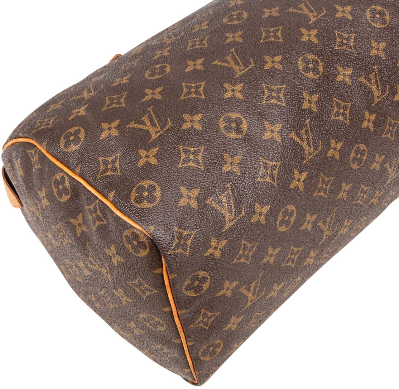Louis Vuitton Louis Vuitton Canvas Monogram Speedy 35 Handbag Bruin