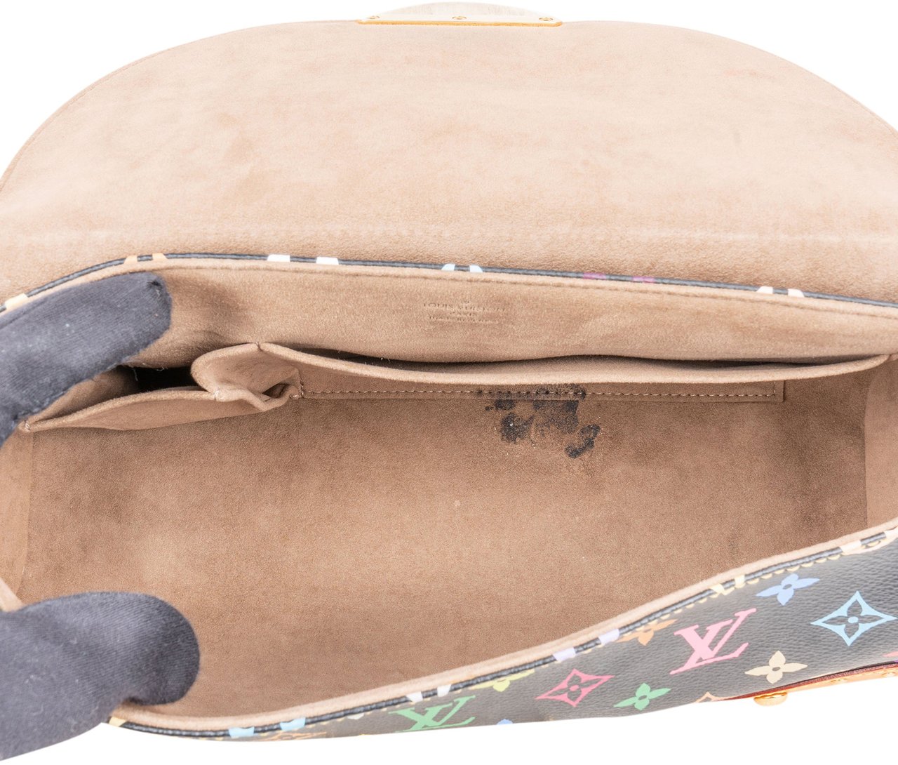 Louis Vuitton Murakami Multicolor Beverly MM Shoulder Bag Zwart