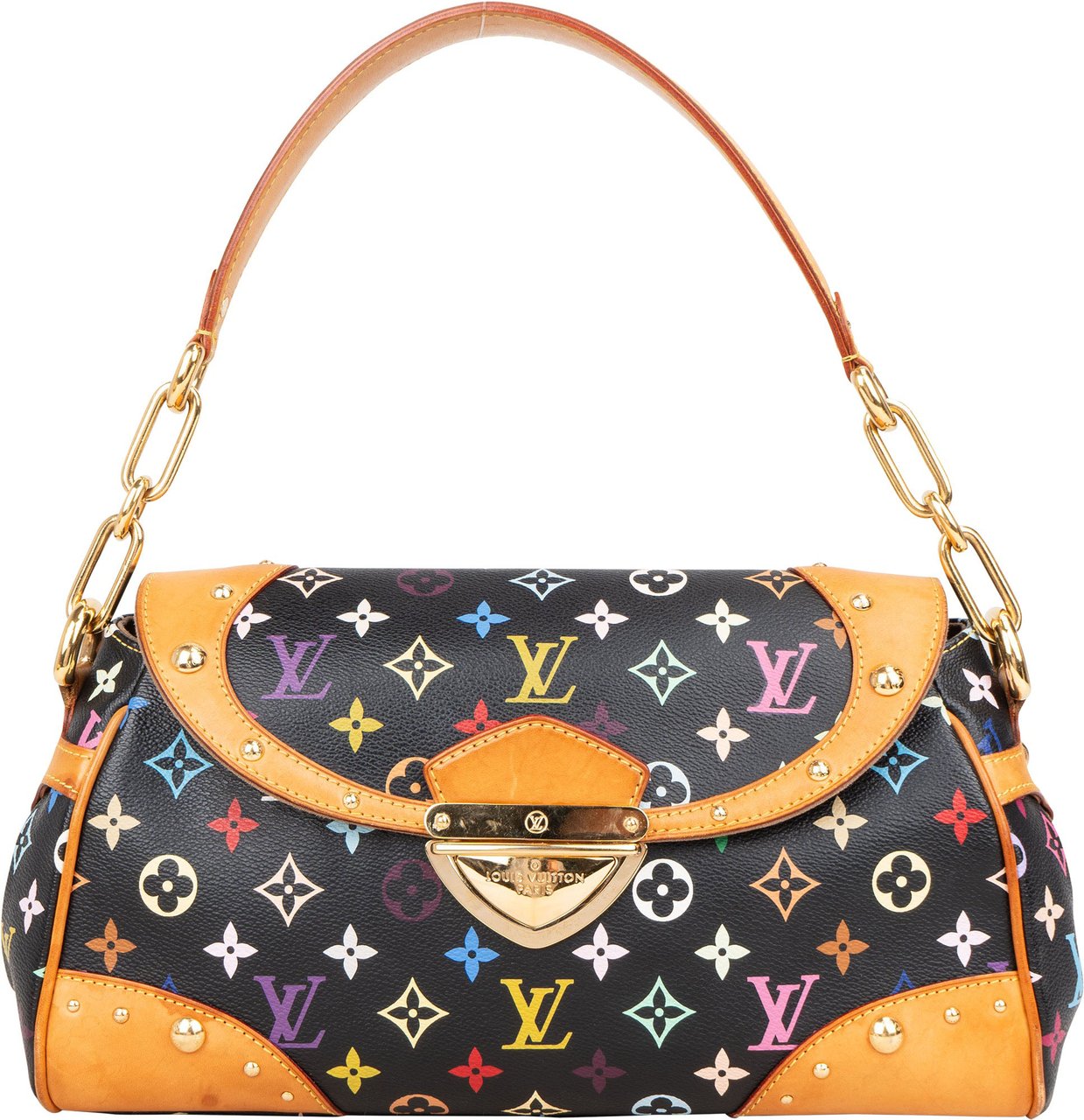 Louis Vuitton Louis Vuitton Murakami Multicolor Beverly MM Handbag Zwart