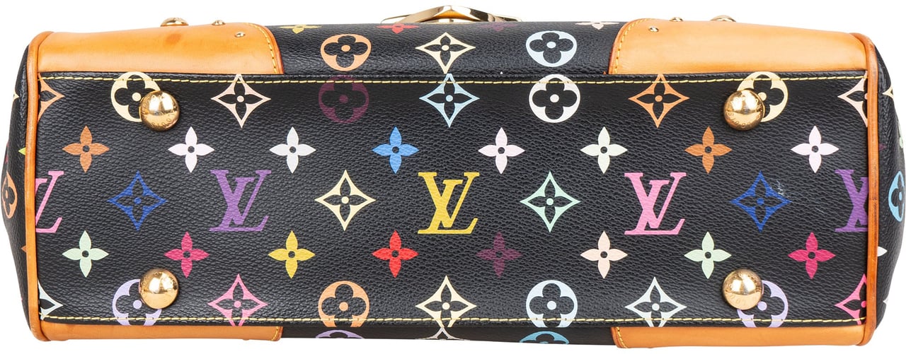 Louis Vuitton Murakami Multicolor Beverly MM Shoulder Bag Zwart