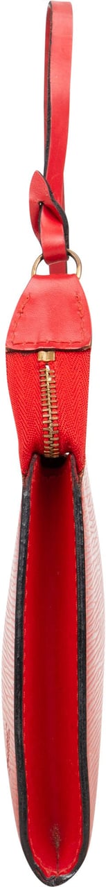 Louis Vuitton Louis Vuitton Rouge Epi Leather Pochette Accessoire Handbag Rood