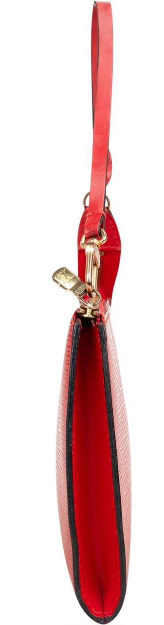 Louis Vuitton Louis Vuitton Rouge Epi Leather Pochette Accessoire Handbag Rood