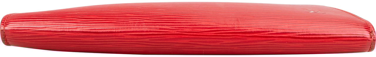 Louis Vuitton Louis Vuitton Rouge Epi Leather Pochette Accessoire Handbag Rood