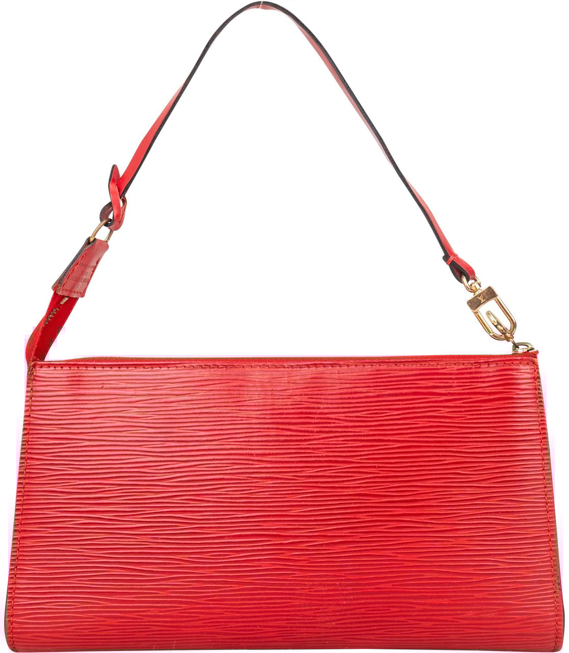 Louis Vuitton Louis Vuitton Rouge Epi Leather Pochette Accessoire Handbag Rood