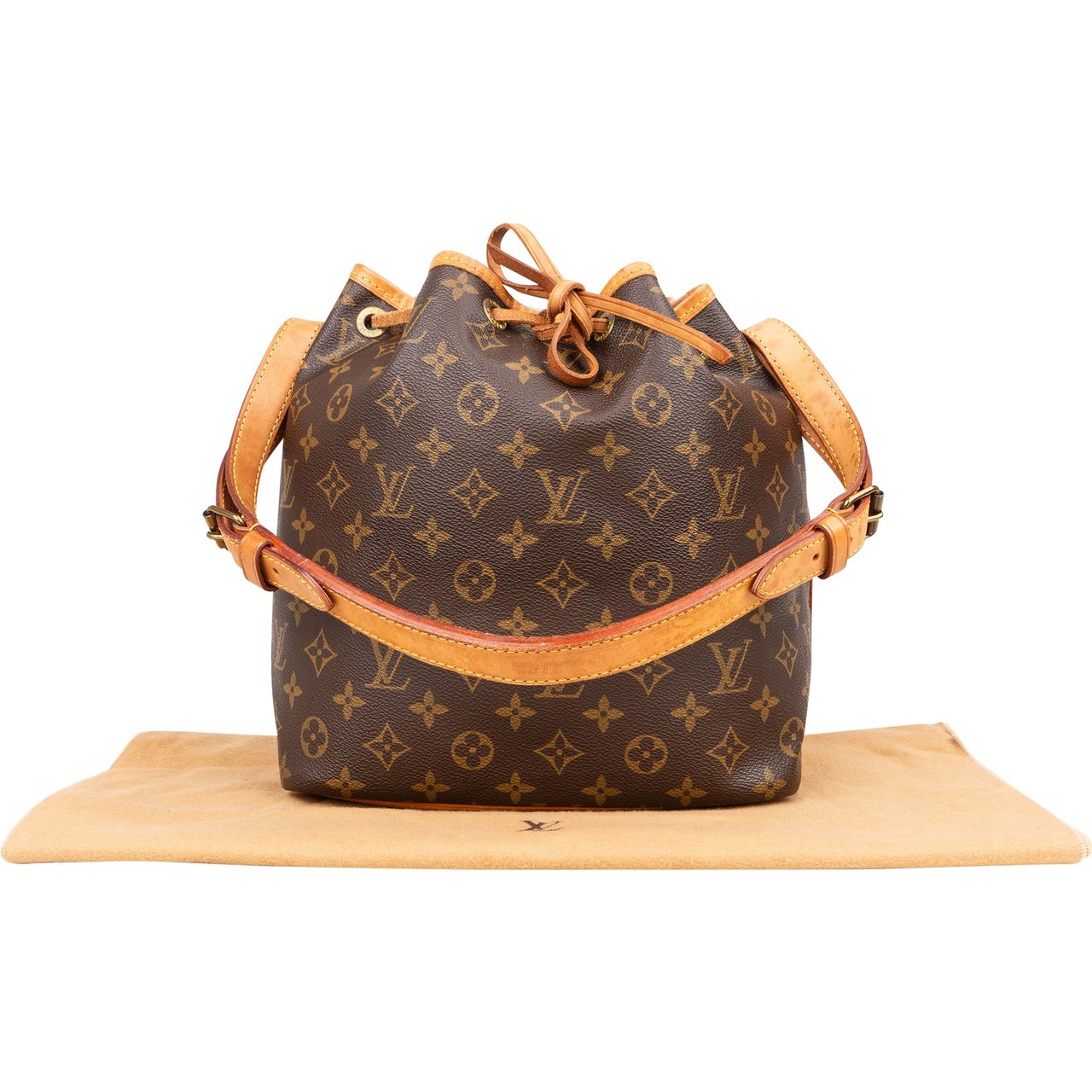Louis Vuitton Louis Vuitton Canvas Monogram Sac Noe Petit Shoulder Bag Bruin