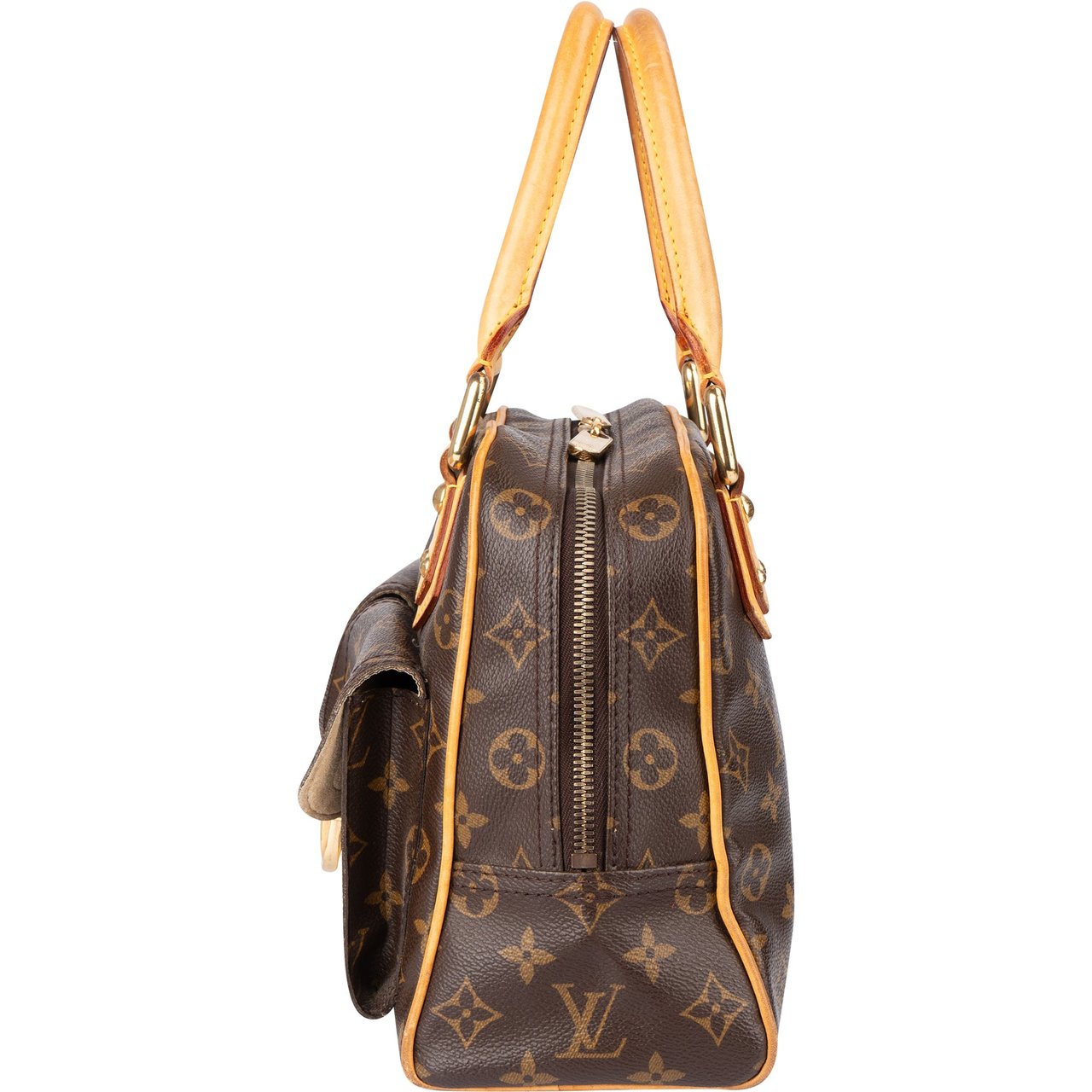 Louis Vuitton Louis Vuitton Canvas Monogram Manhattan PM Handbag Bruin