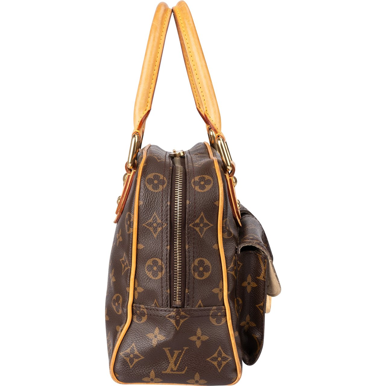 Louis Vuitton Louis Vuitton Canvas Monogram Manhattan PM Handbag Bruin