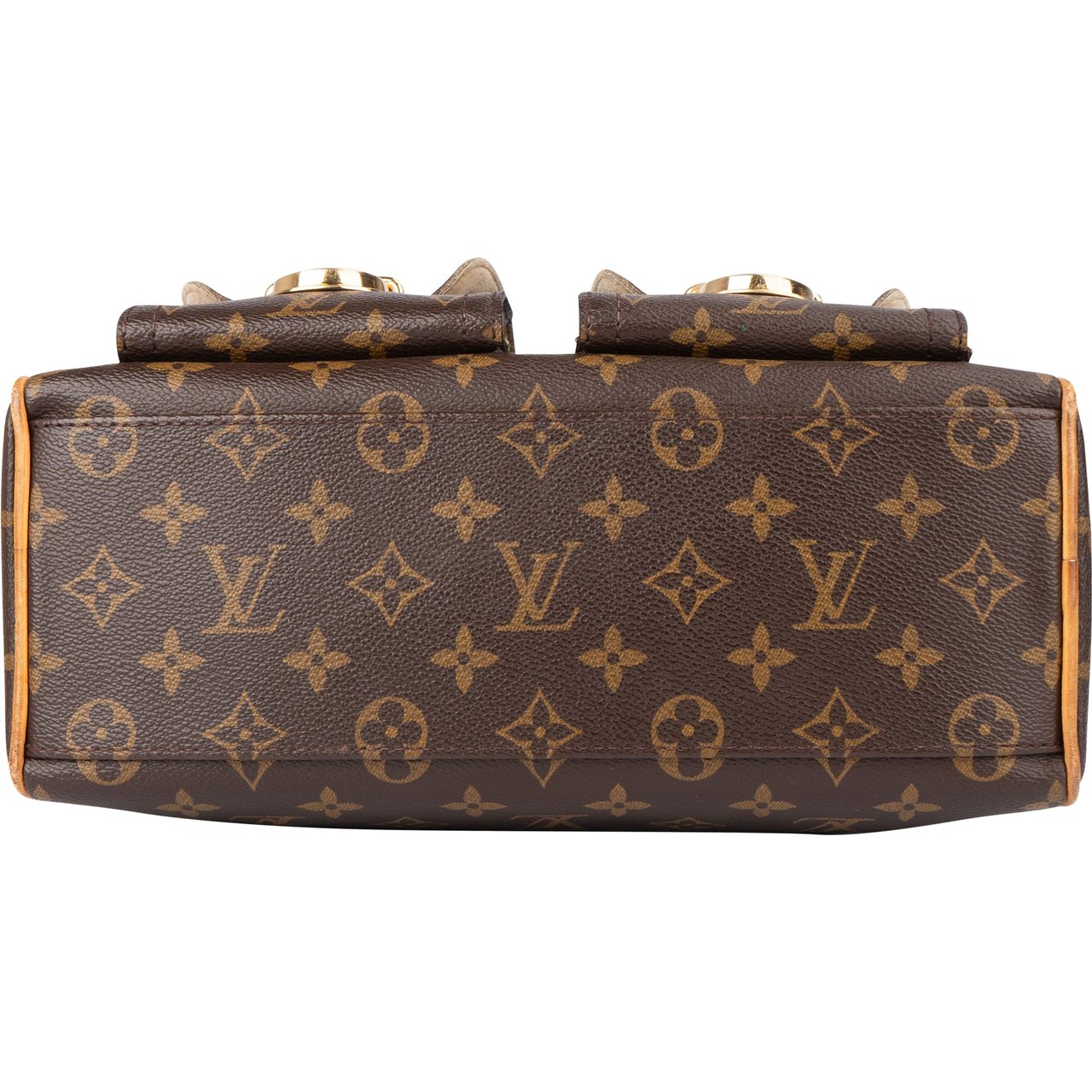 Louis Vuitton Louis Vuitton Canvas Monogram Manhattan PM Handbag Bruin