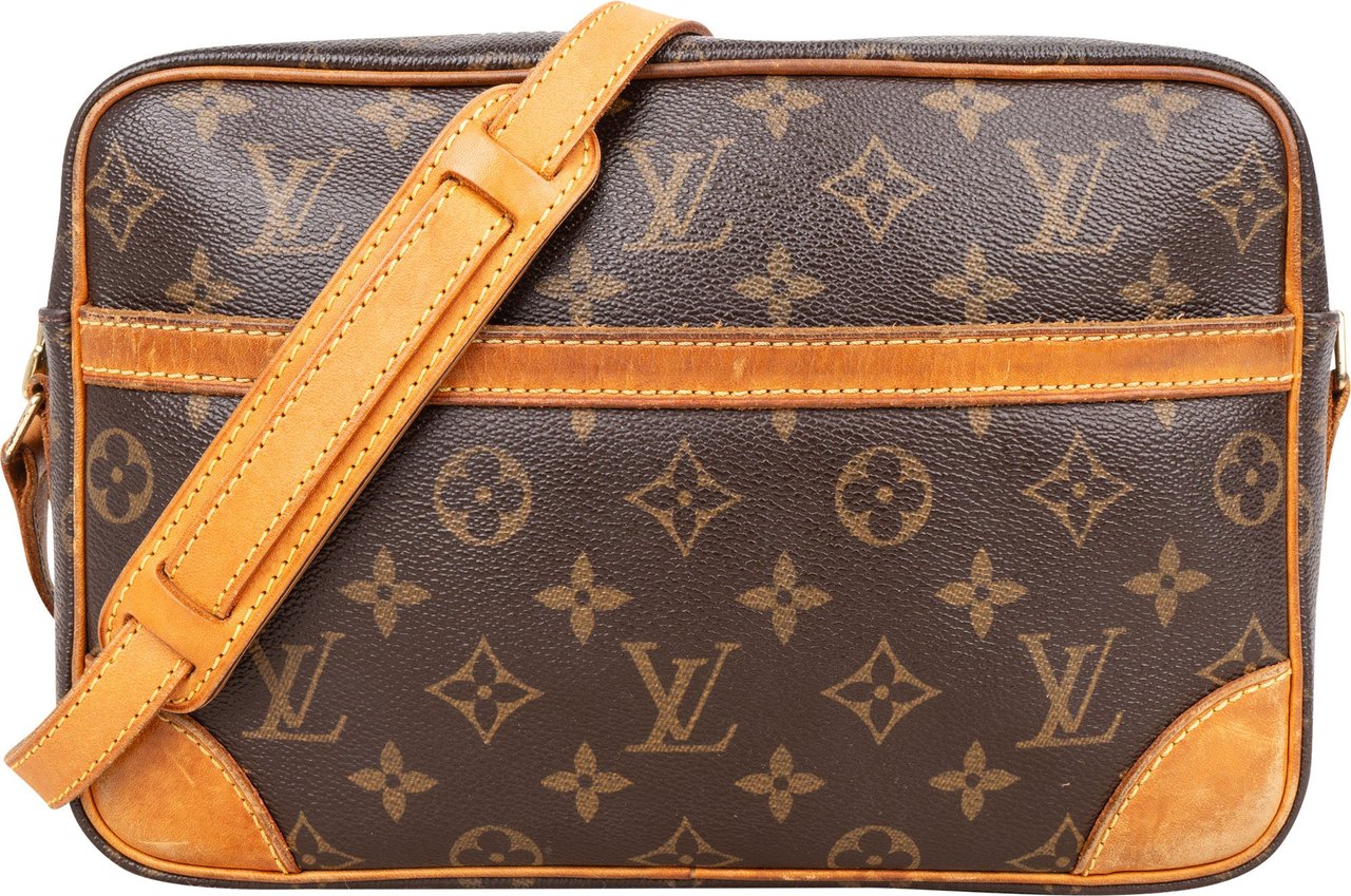 Louis Vuitton Louis Vuitton Canvas Monogram Trocadero 27 Crossbody Bag Bruin