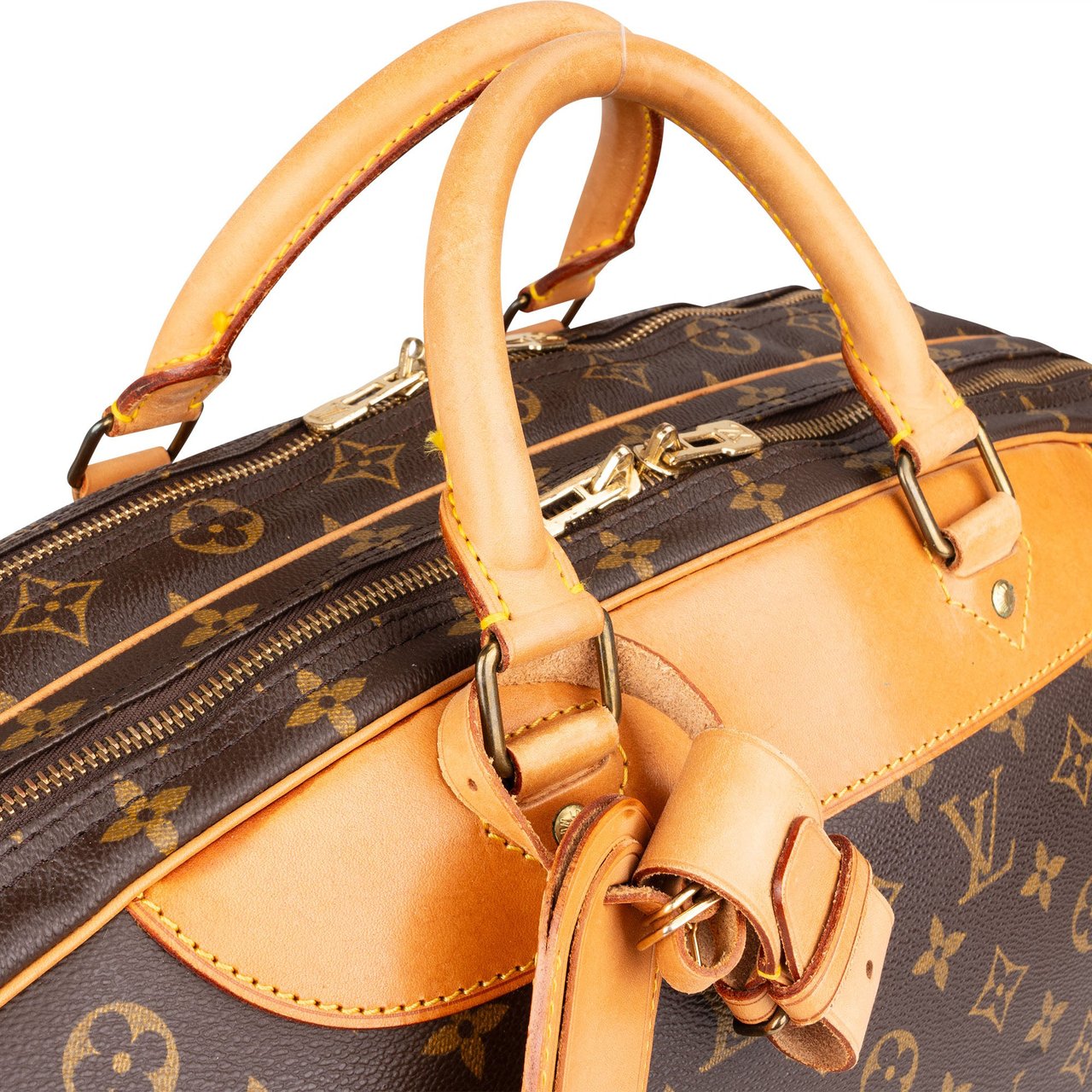 Louis Vuitton Louis Vuitton Canvas Monogram Alize Travel Bag Bruin