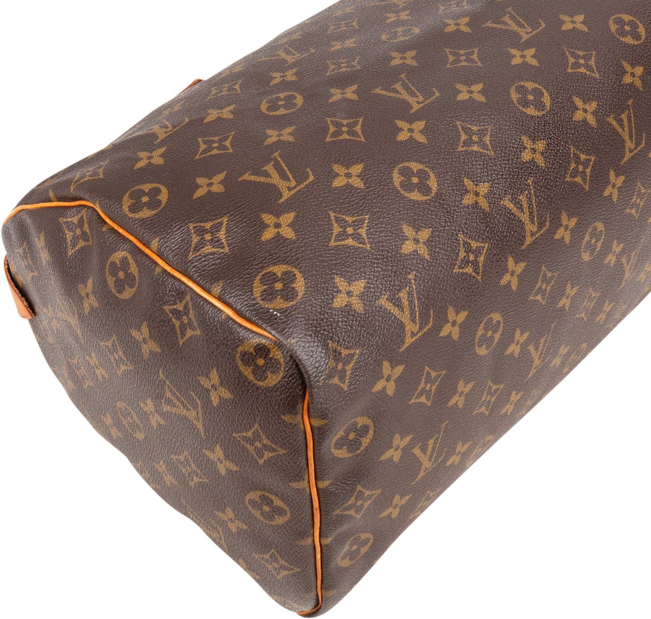 Louis Vuitton Louis Vuitton Canvas Monogram Speedy 35 Handbag Bruin