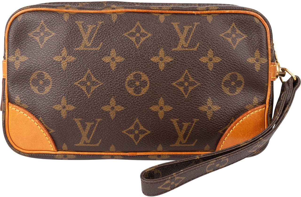 Louis Vuitton Louis Vuitton Canvas Monogram Marly Clutch Bruin