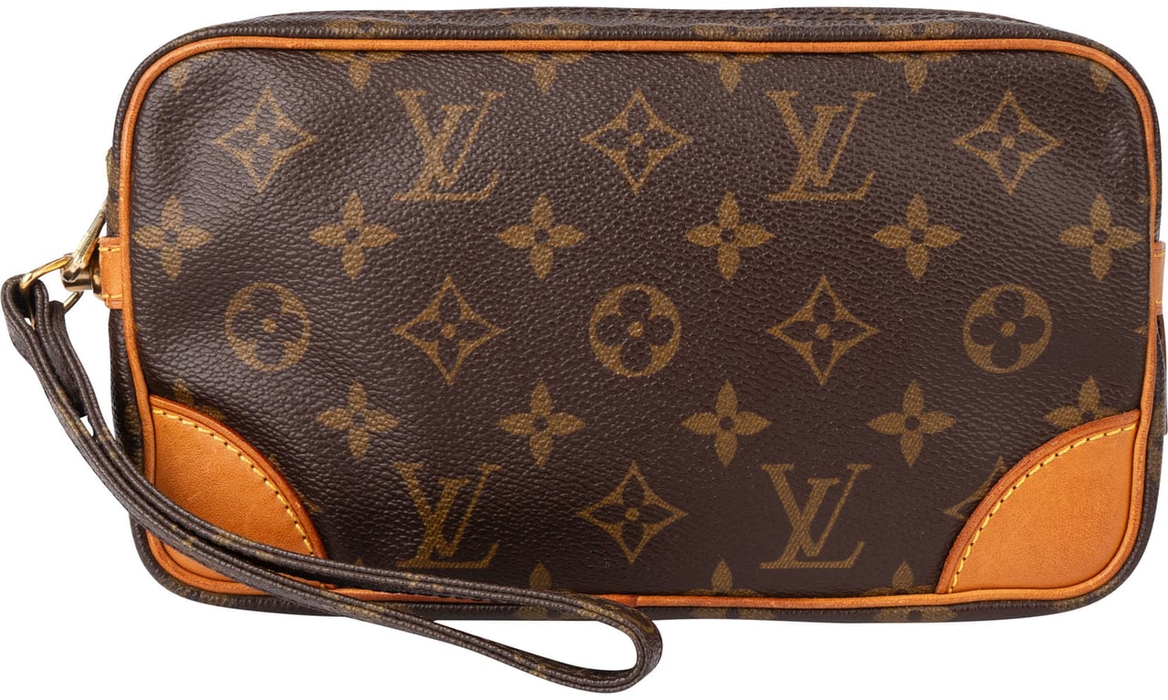 Louis Vuitton Louis Vuitton Canvas Monogram Marly Clutch Bruin