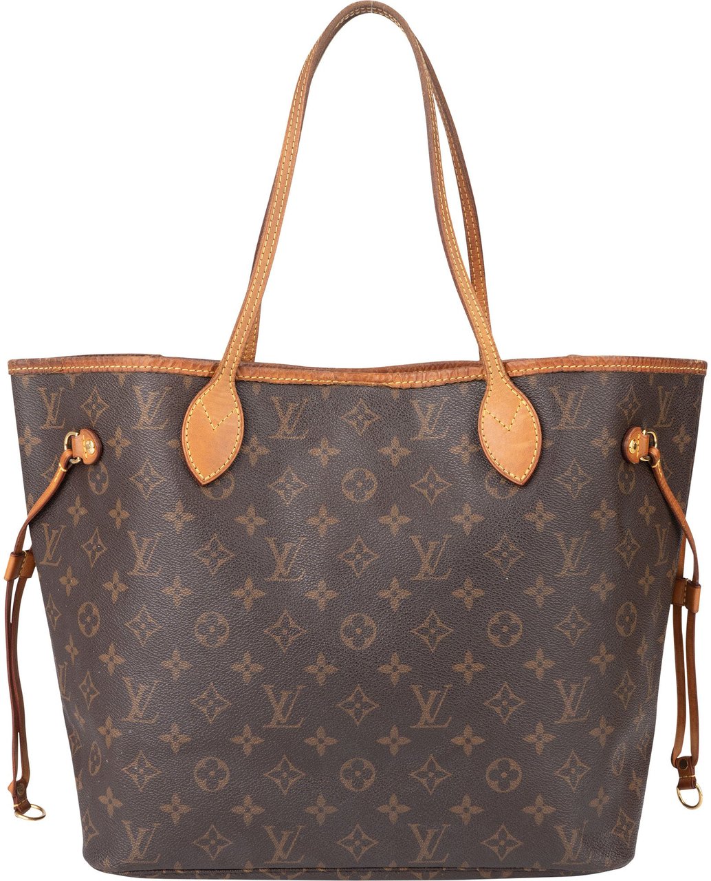 Louis Vuitton Louis Vuitton Canvas Monogram Neverfull MM Shopper Handbag Bruin