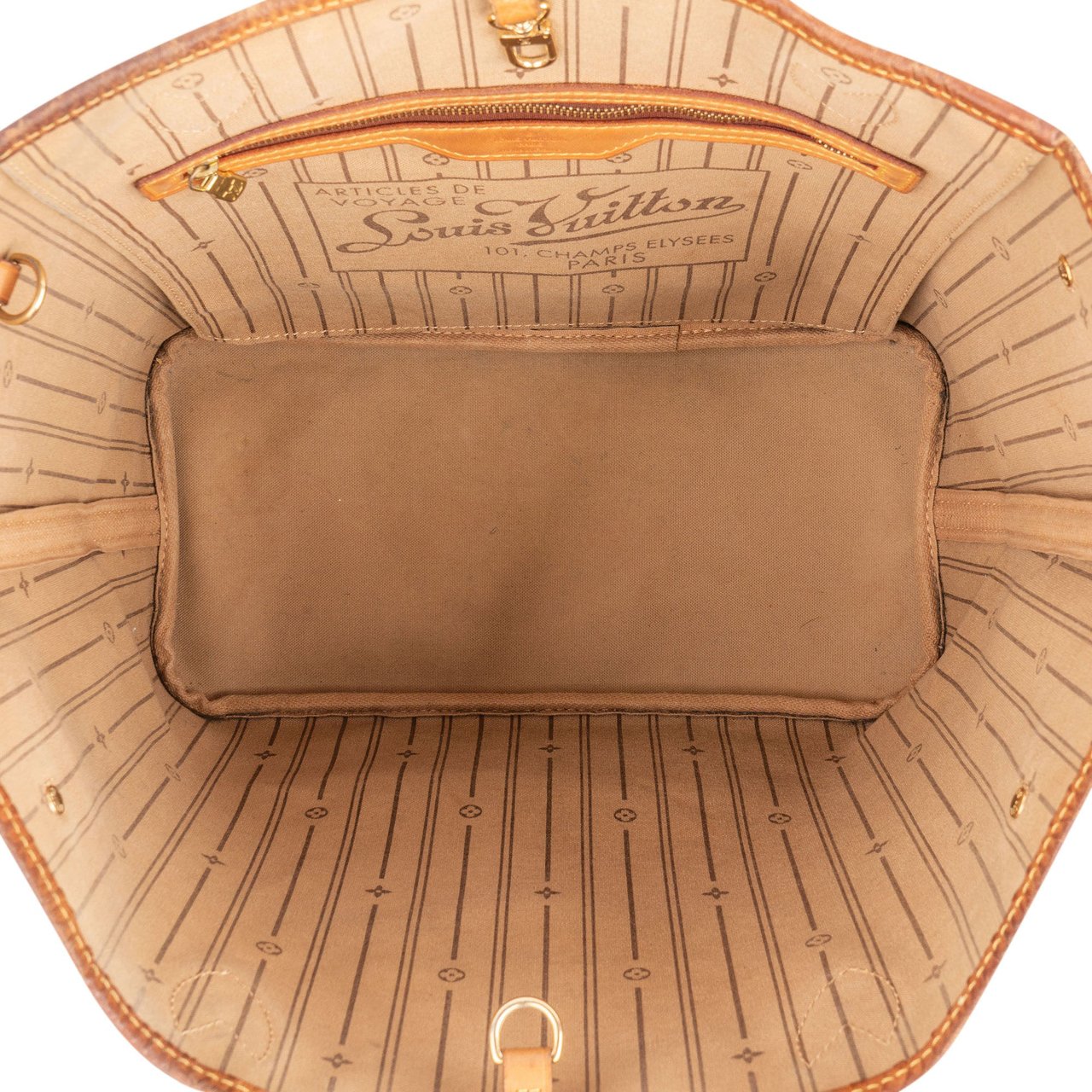 Louis Vuitton Louis Vuitton Canvas Monogram Neverfull MM Shopper Handbag Bruin