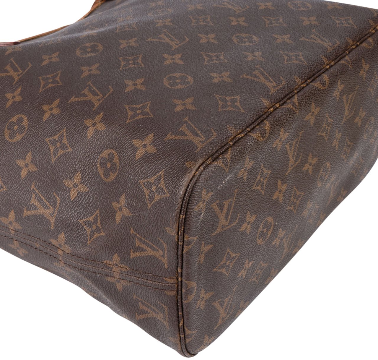 Louis Vuitton Louis Vuitton Canvas Monogram Neverfull MM Shopper Handbag Bruin