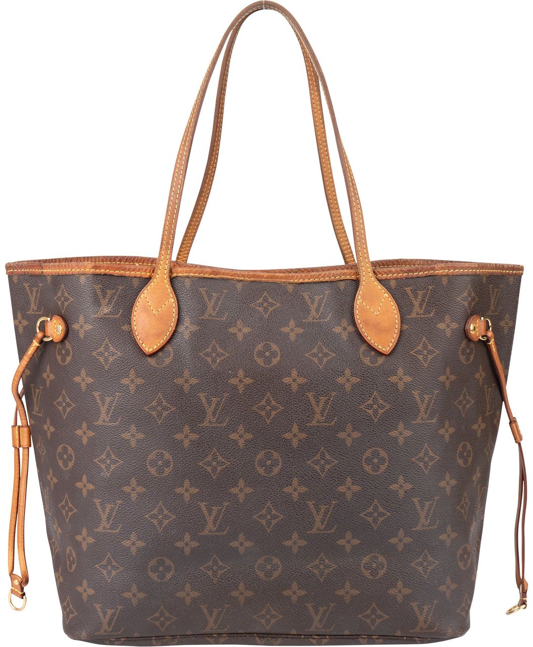 Louis Vuitton Louis Vuitton Canvas Monogram Neverfull MM Shopper Handbag Bruin