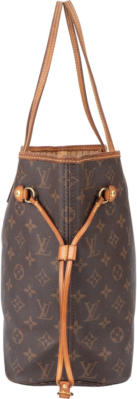 Louis Vuitton Louis Vuitton Canvas Monogram Neverfull MM Shopper Handbag Bruin