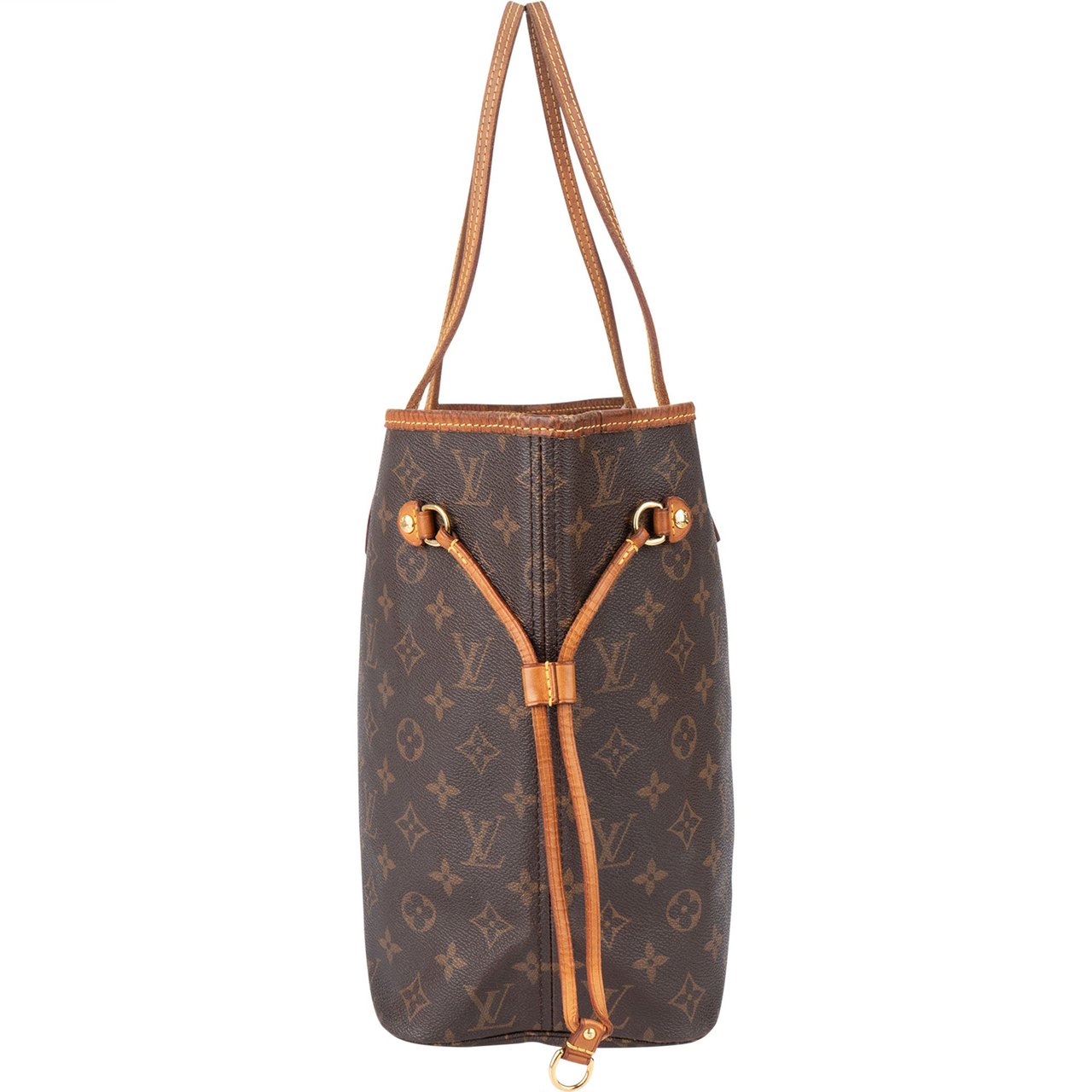 Louis Vuitton Louis Vuitton Canvas Monogram Neverfull MM Shopper Handbag Bruin