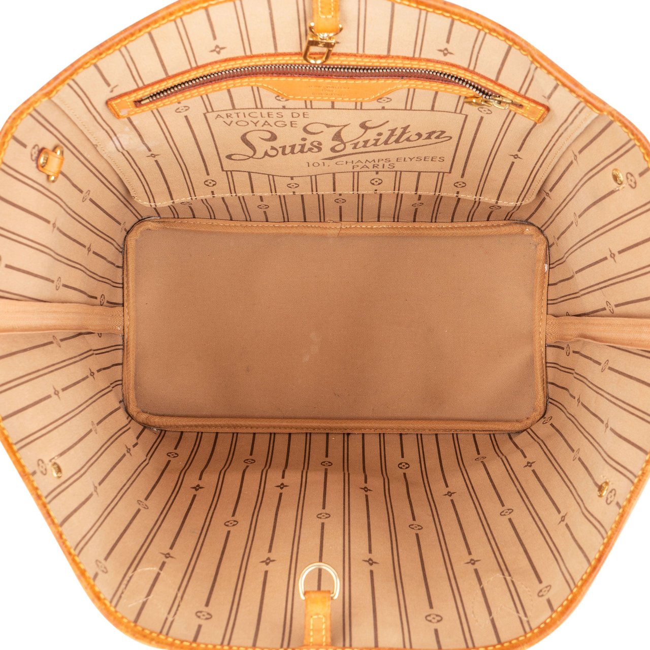 Louis Vuitton Louis Vuitton Canvas Monogram Neverfull MM Shopper Handbag Bruin