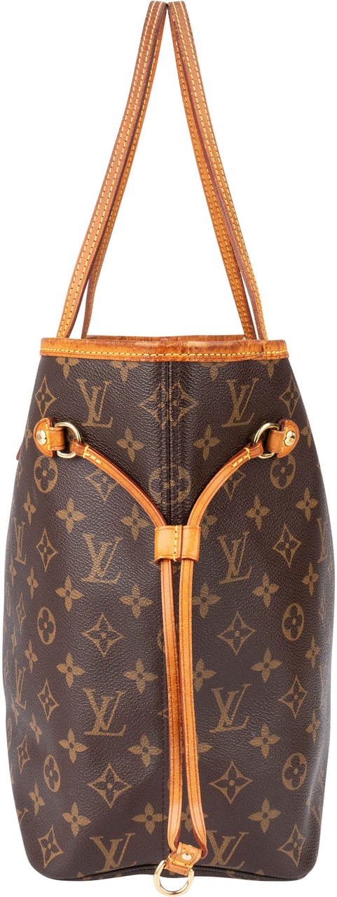 Louis Vuitton Louis Vuitton Canvas Monogram Neverfull MM Shopper Handbag Bruin
