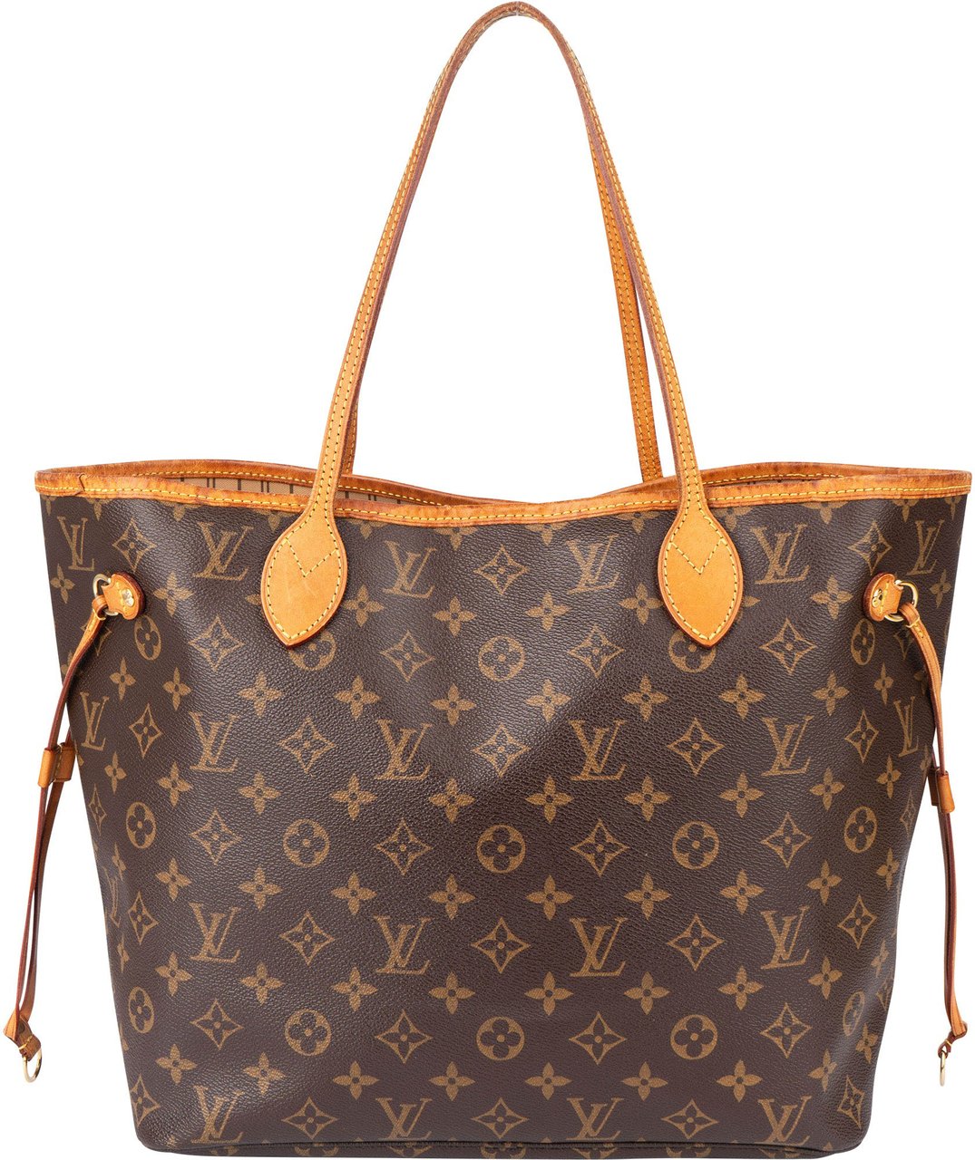 Louis Vuitton Louis Vuitton Canvas Monogram Neverfull MM Shopper Handbag Bruin