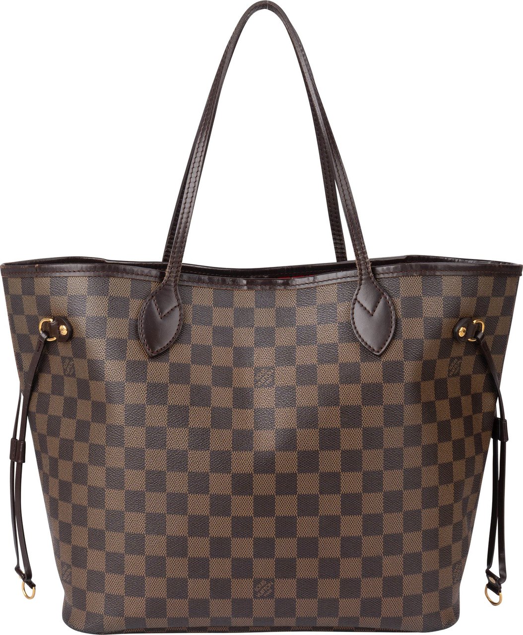 Louis Vuitton Louis Vuitton Damier Ebene Monogram Neverfull MM Shopper Handbag Bruin