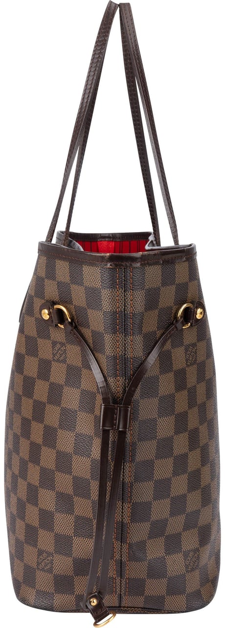 Louis Vuitton Louis Vuitton Damier Ebene Monogram Neverfull MM Shopper Handbag Bruin