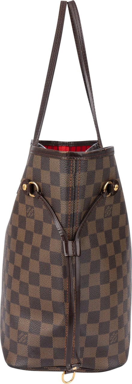 Louis Vuitton Louis Vuitton Damier Ebene Monogram Neverfull MM Shopper Handbag Bruin