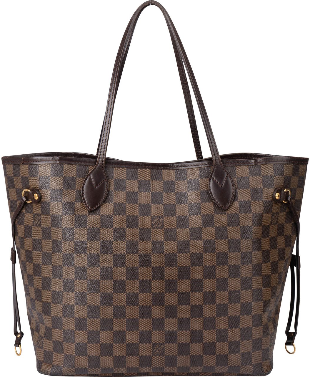 Louis Vuitton Louis Vuitton Damier Ebene Monogram Neverfull MM Shopper Handbag Bruin