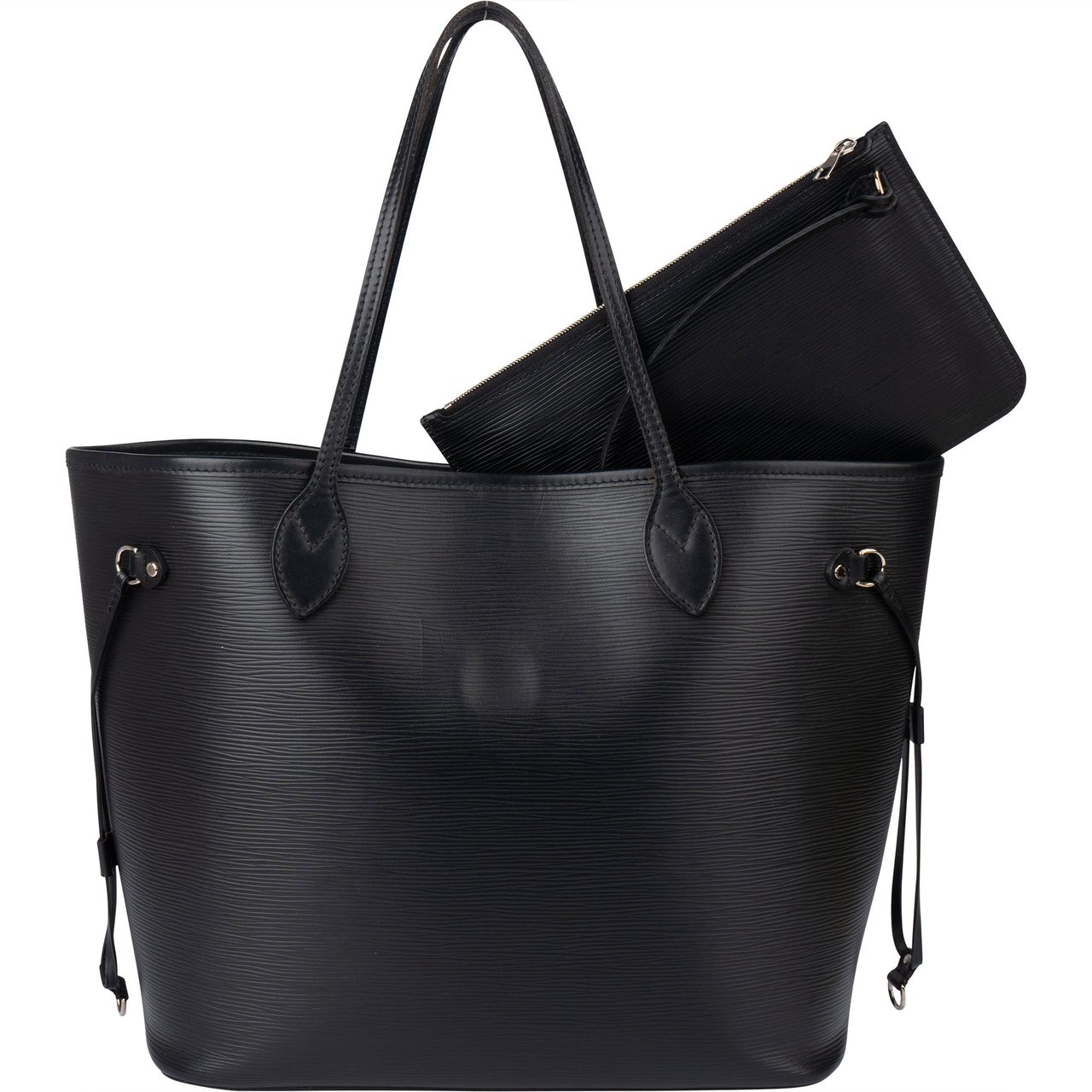 Louis Vuitton Louis Vuitton Epi Leather Neverfull MM Shopper Handbag Zwart