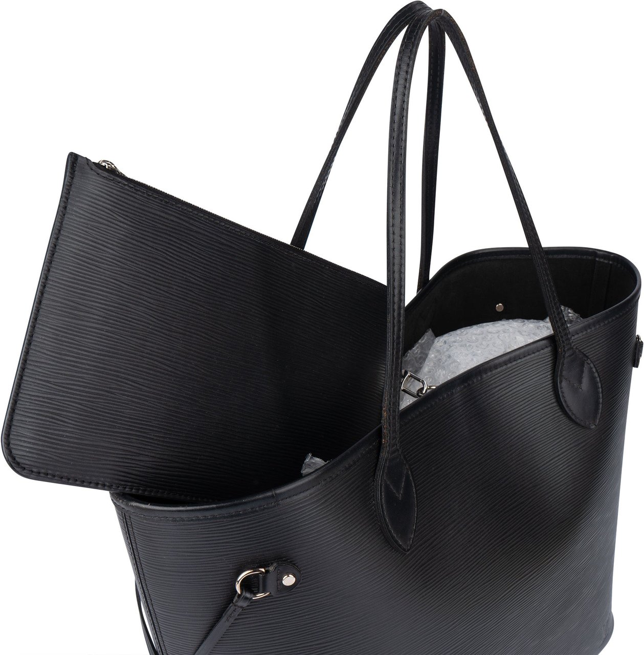 Louis Vuitton Louis Vuitton Epi Leather Neverfull MM Shopper Handbag Zwart