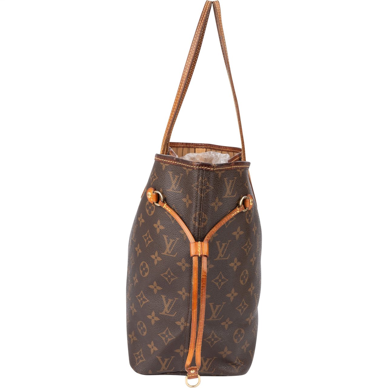 Louis Vuitton Louis Vuitton Canvas Monogram Neverfull MM Shopper Handbag Bruin