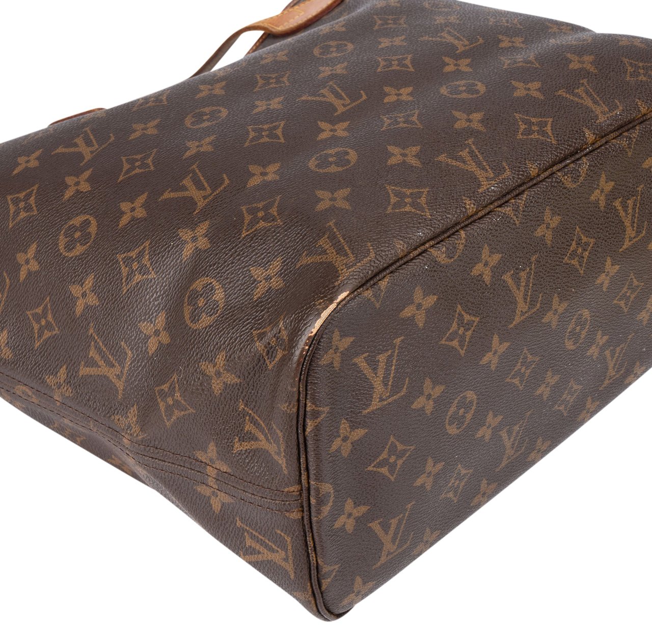 Louis Vuitton Louis Vuitton Canvas Monogram Neverfull MM Shopper Handbag Bruin