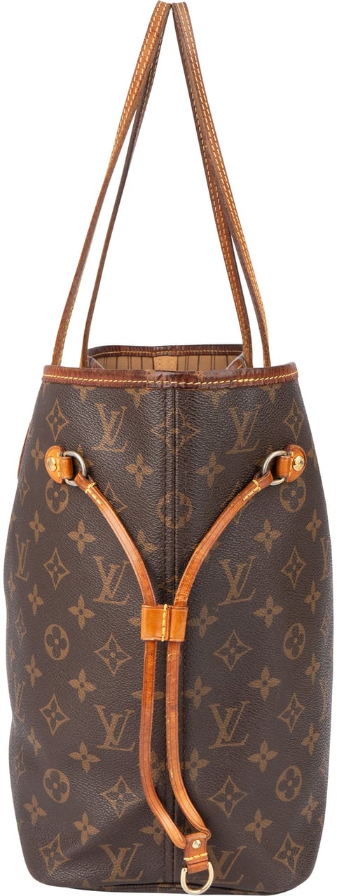 Louis Vuitton Louis Vuitton Canvas Monogram Neverfull MM Shopper Handbag Bruin