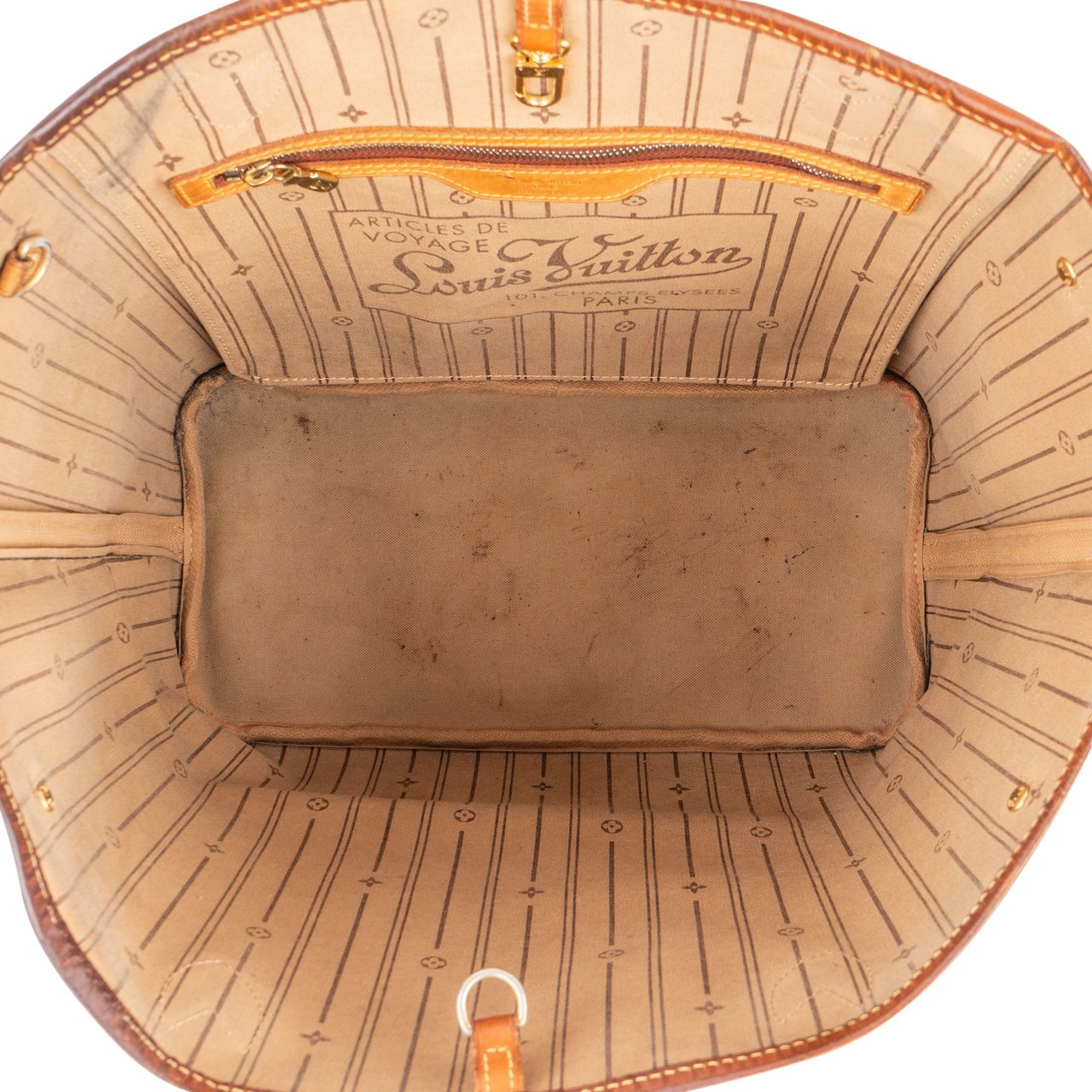 Louis Vuitton Louis Vuitton Canvas Monogram Neverfull MM Shopper Handbag Bruin