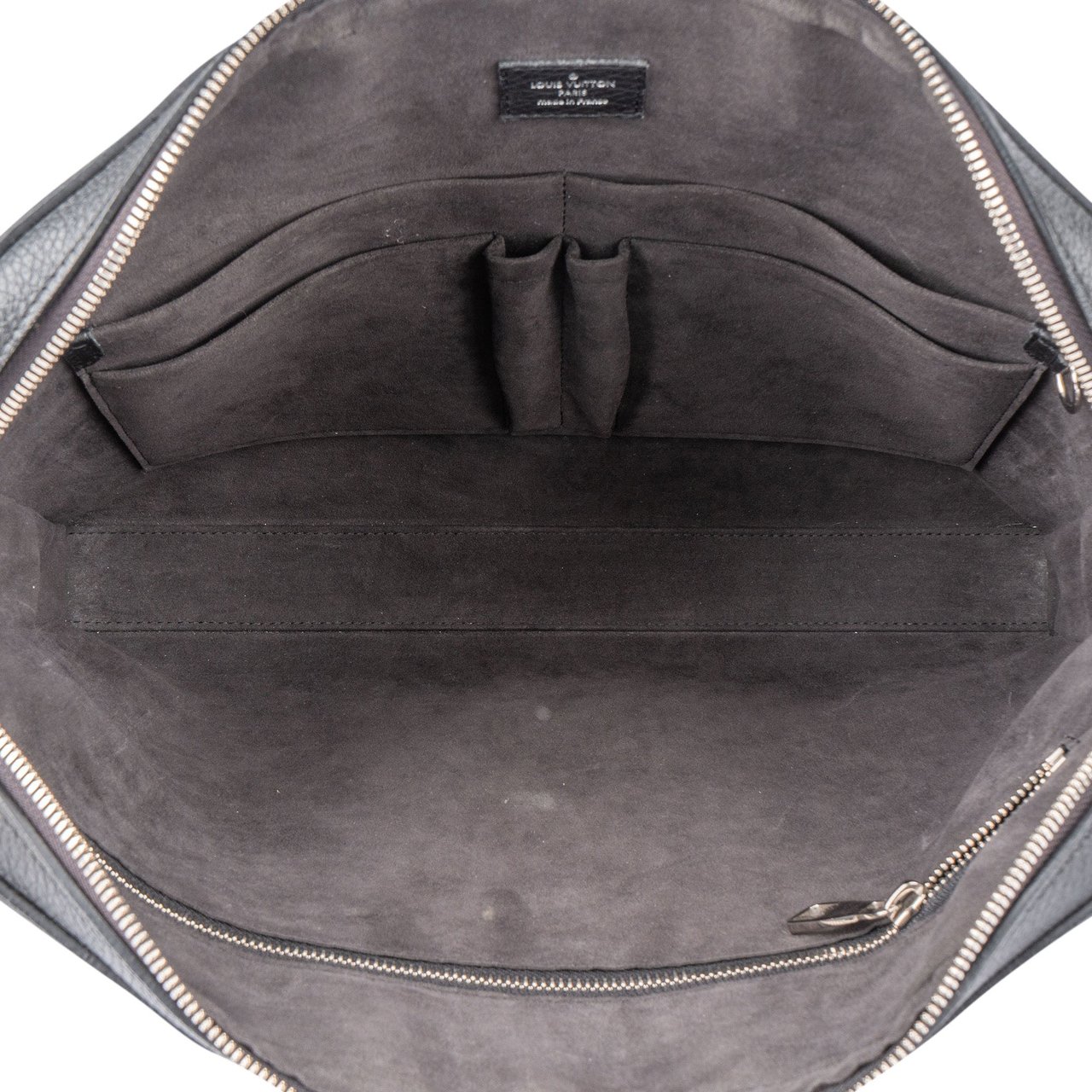 Louis Vuitton Louis Vuitton Noir Taurillon Armand Business Handbag Zwart